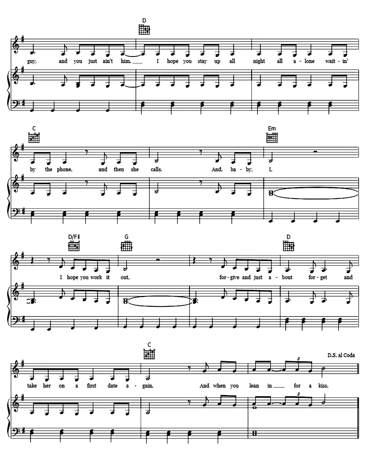 I Hope sheet music 5