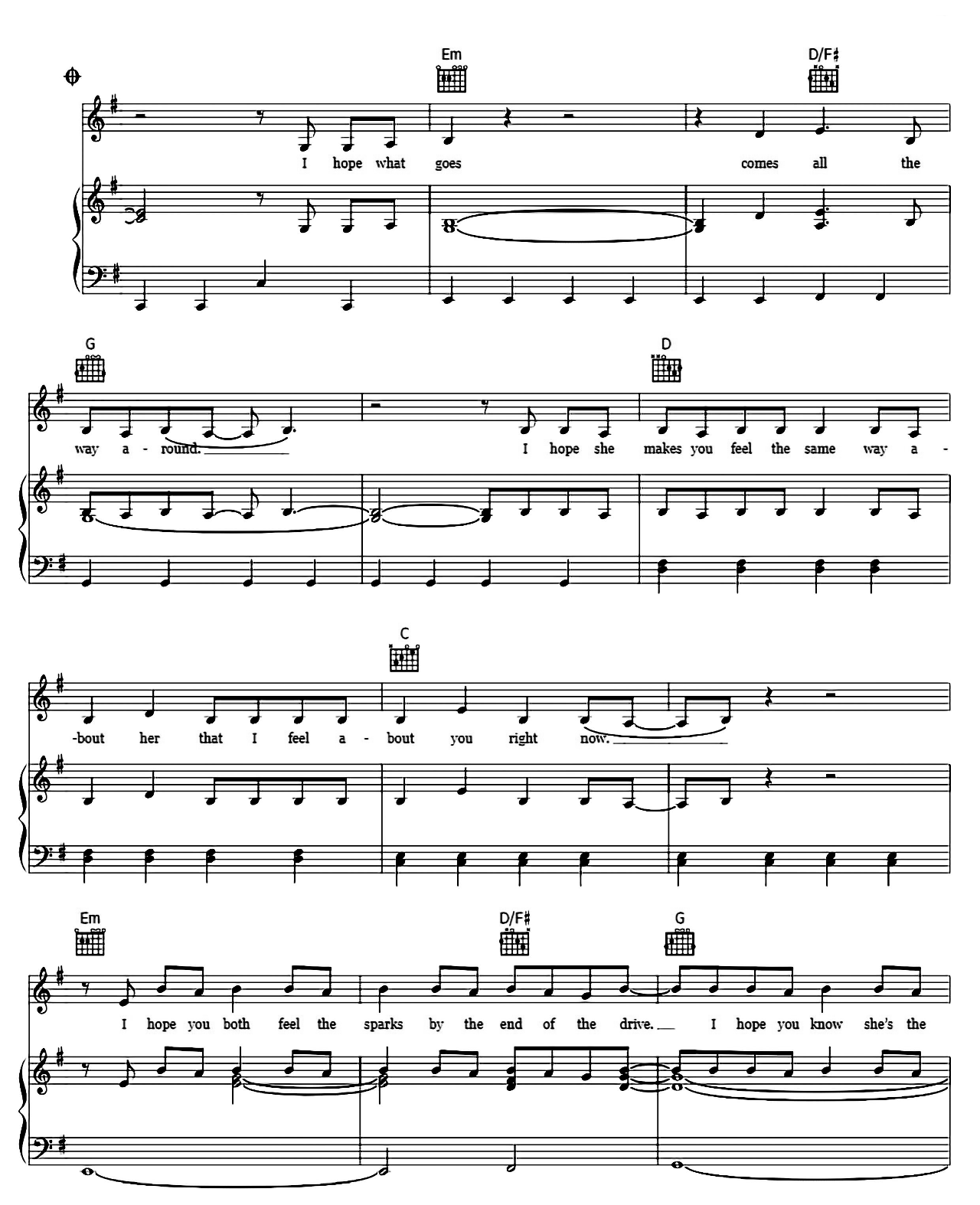 I Hope sheet music 6