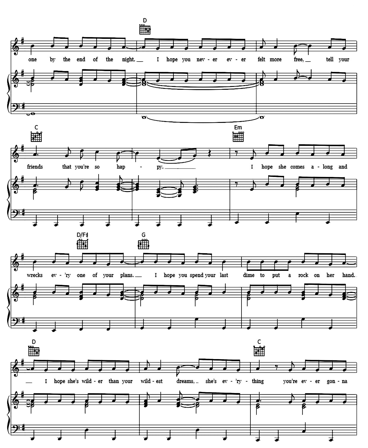I Hope sheet music 7