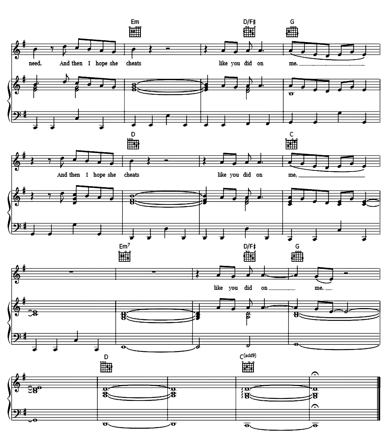 I Hope sheet music 8