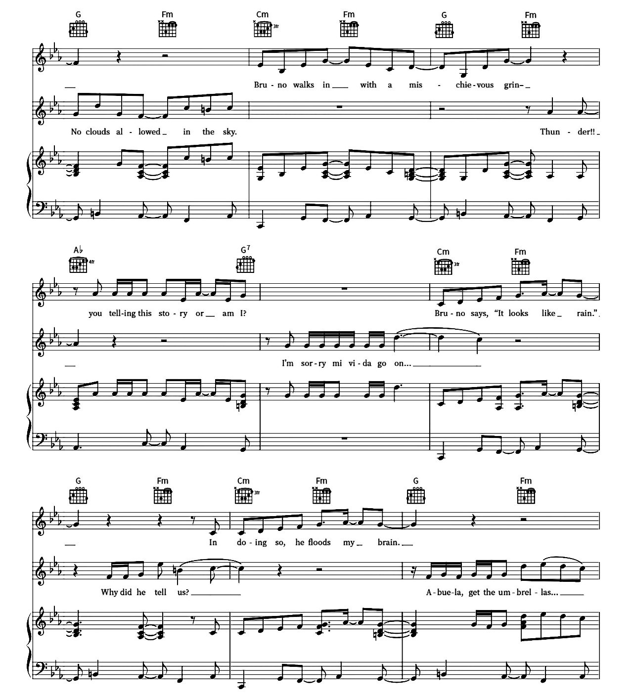 We Don't Talk About Bruno (from Encanto) sheet music 2