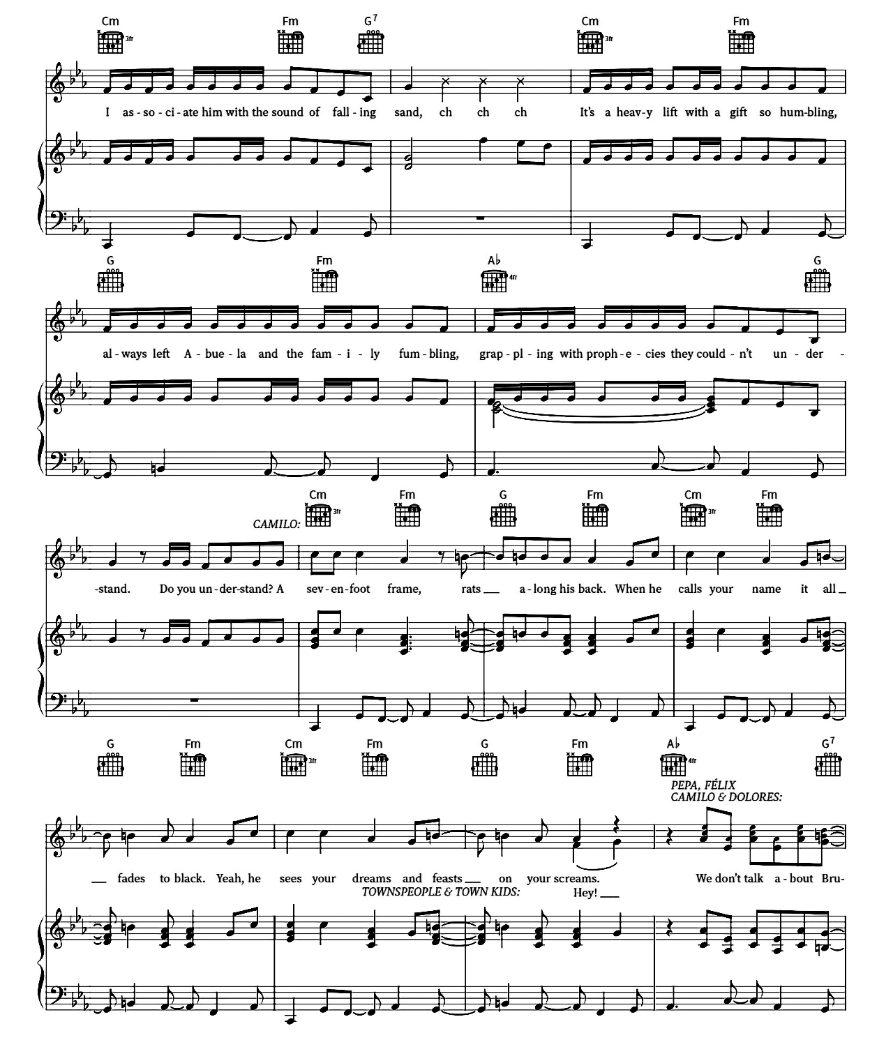 We Don't Talk About Bruno (from Encanto) sheet music 4