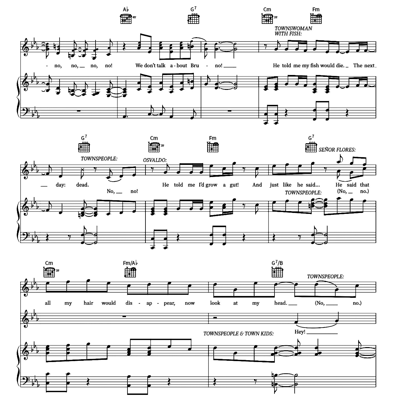 We Don't Talk About Bruno (from Encanto) sheet music 5