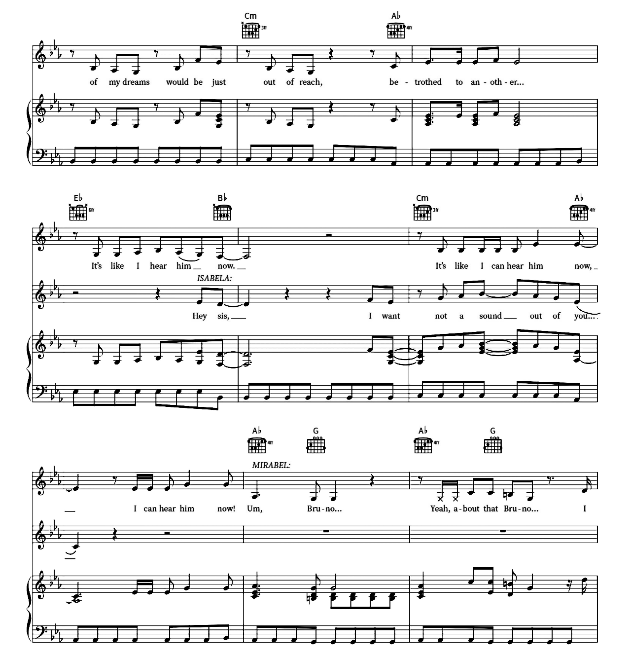 We Don't Talk About Bruno (from Encanto) sheet music 7