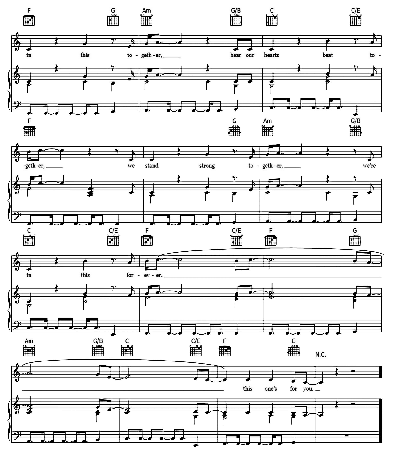 This One's For You sheet music 5