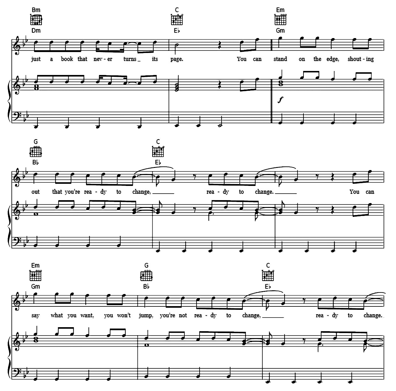 Ready To Change sheet music 3