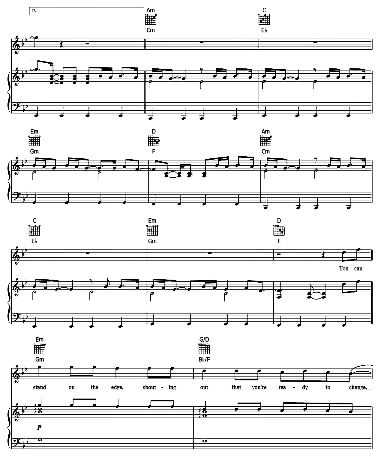 Ready To Change sheet music 5