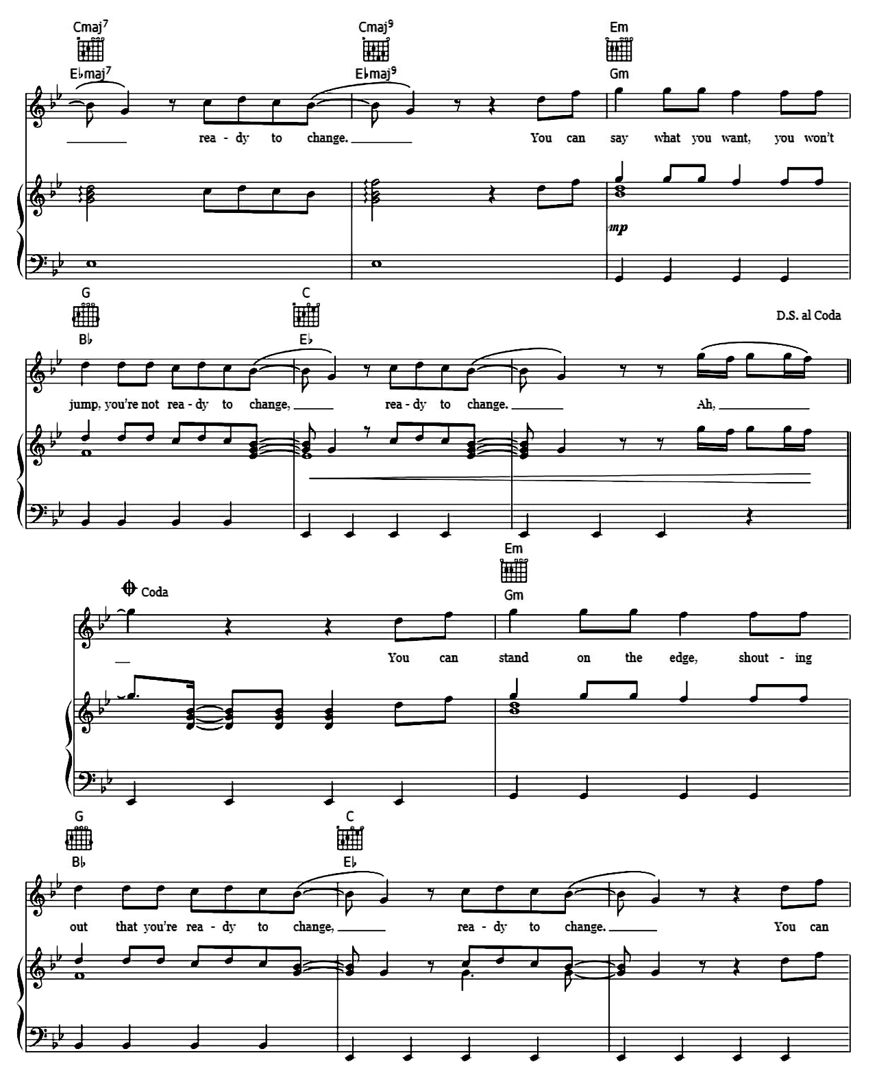 Ready To Change sheet music 6