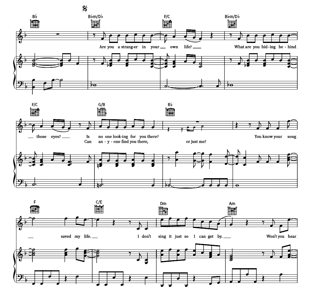 Your Song Saved My Life (from Sing 2) sheet music 2