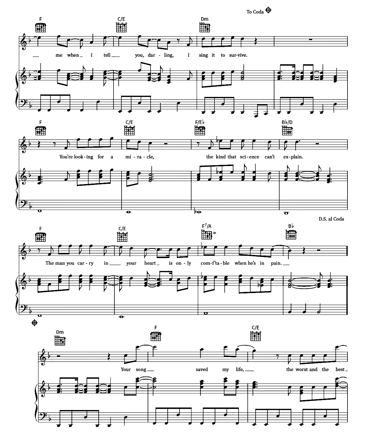 Your Song Saved My Life (from Sing 2) sheet music 3