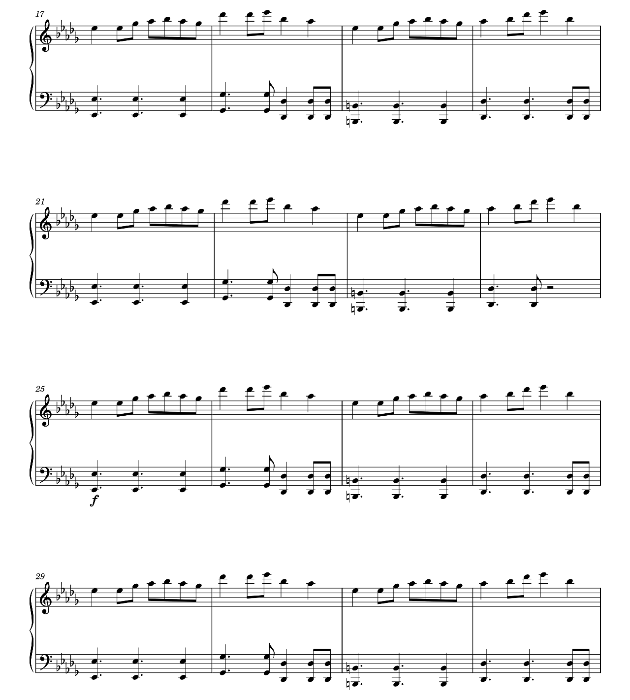 Colour sheet music 2