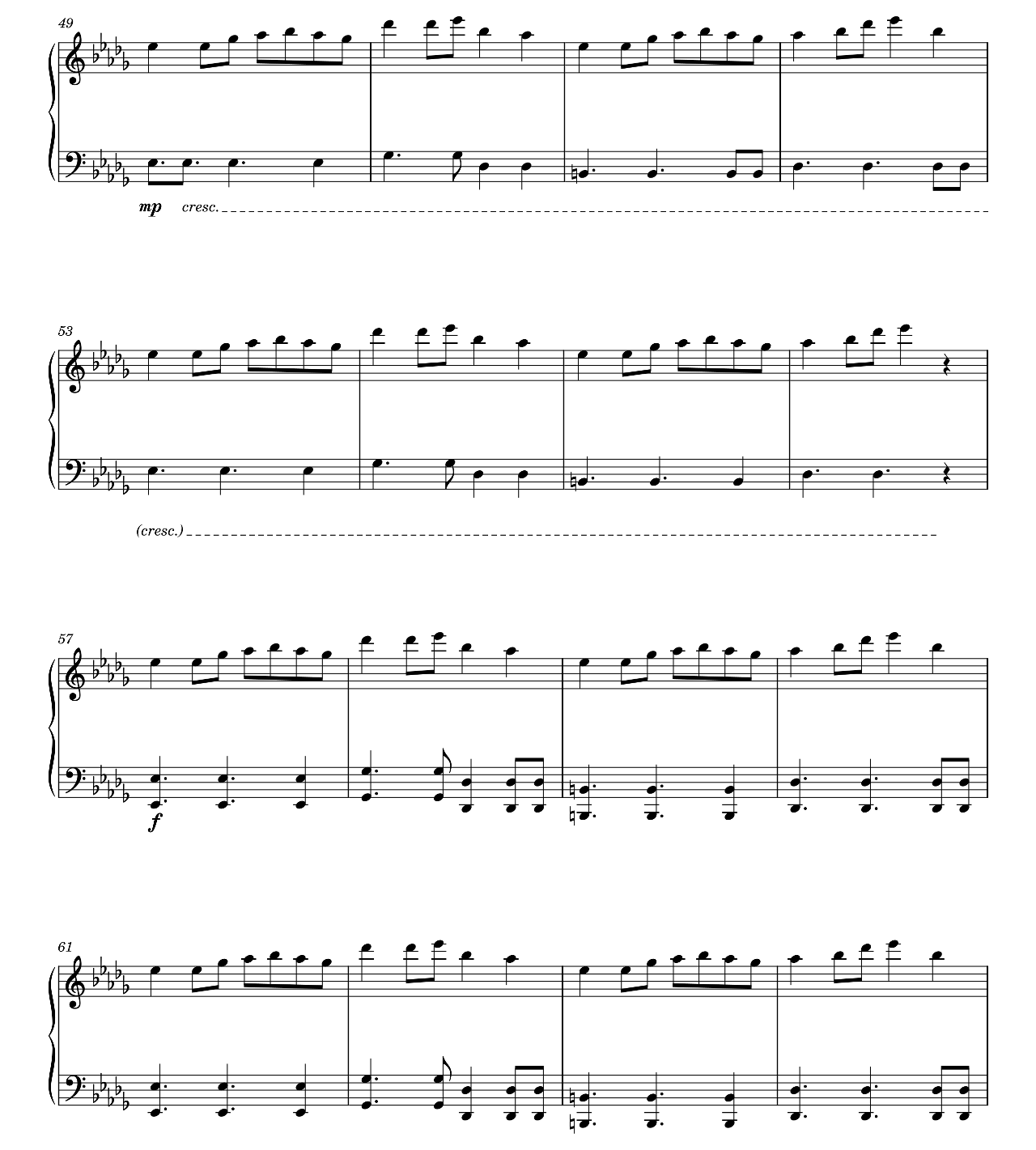 Colour sheet music 4