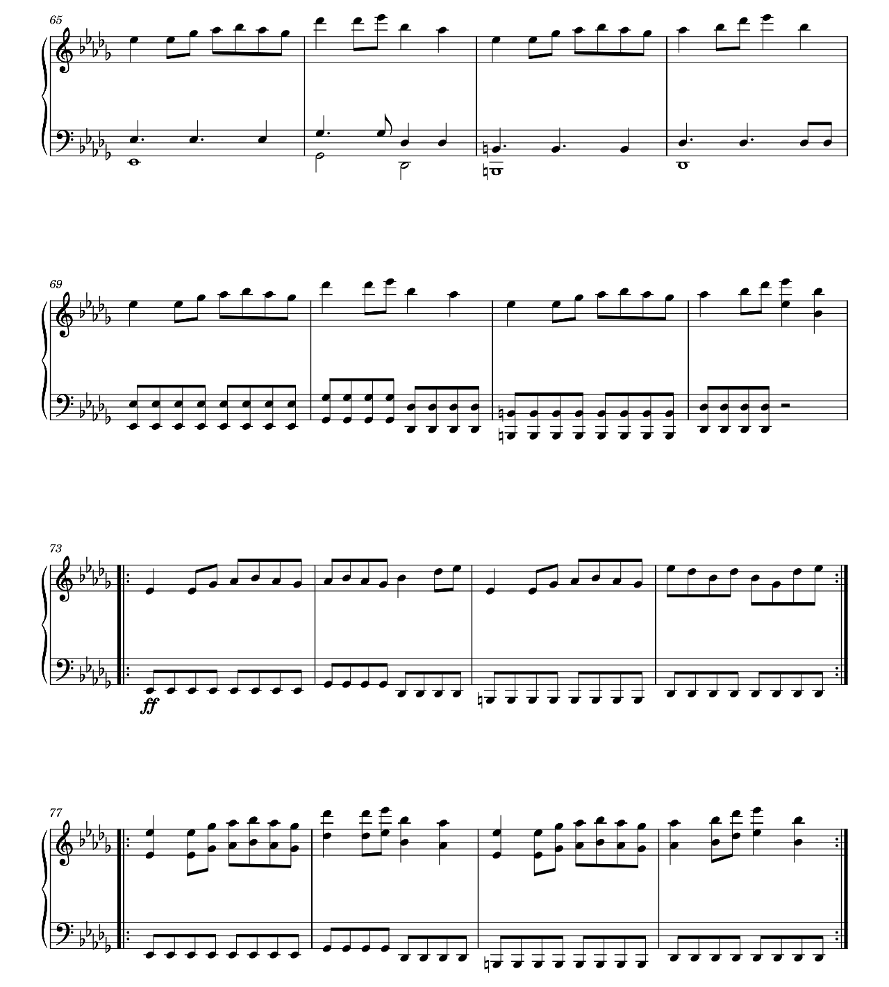 Colour sheet music 5