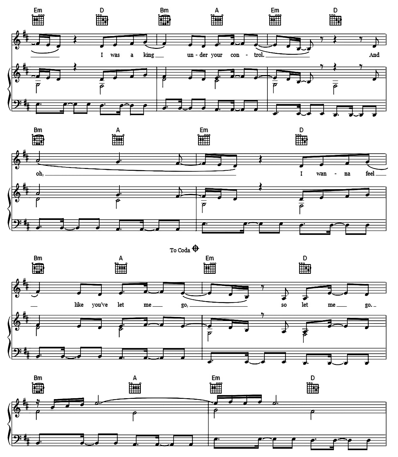 King sheet music 3