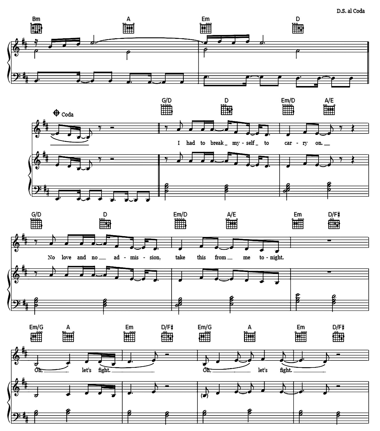 King sheet music 4