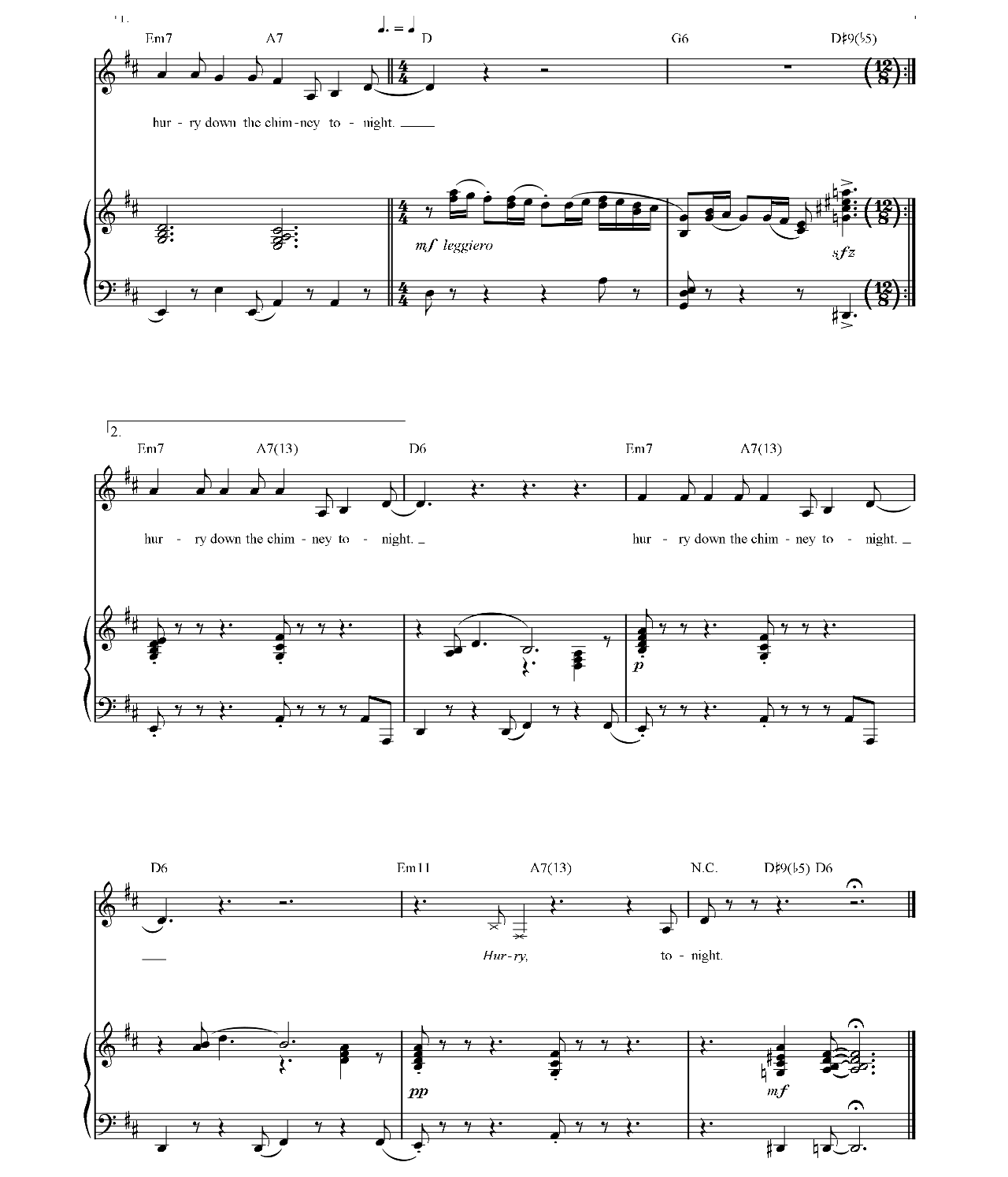 Santa Baby sheet music 4