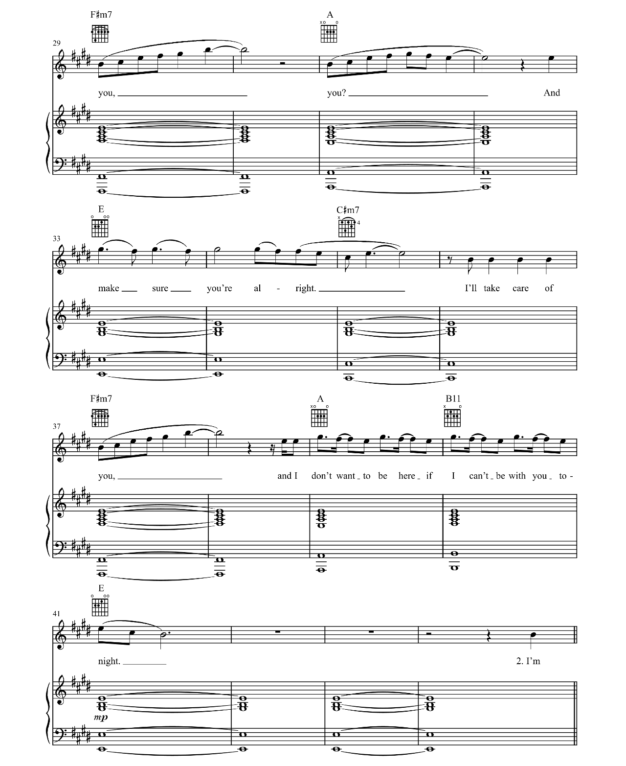 Lay Me Down sheet music 3