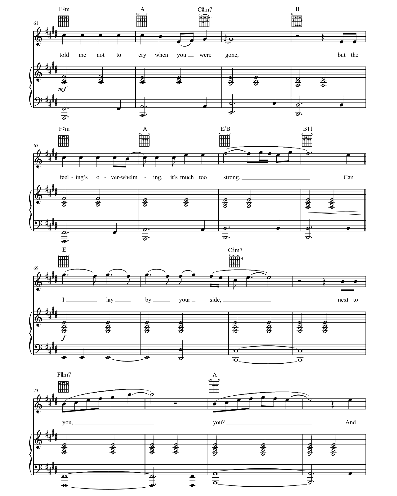 Lay Me Down sheet music 5