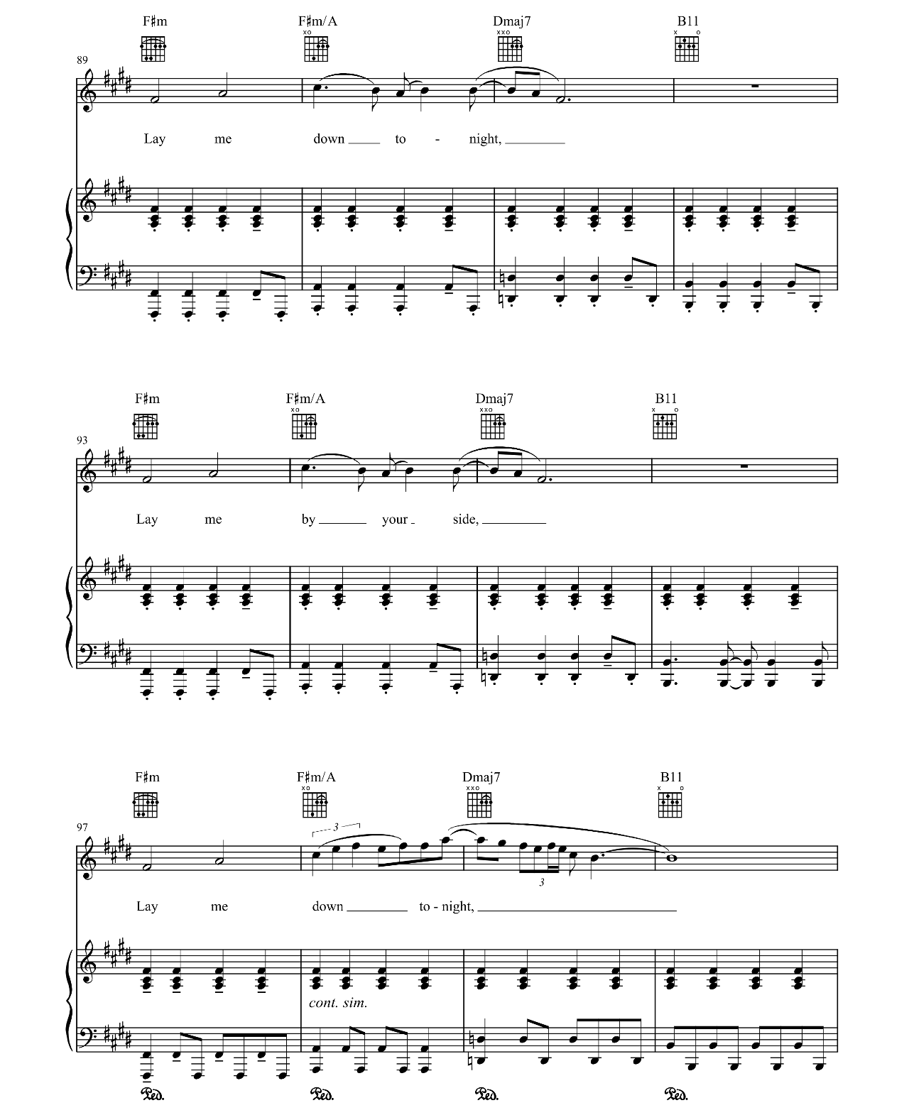 Lay Me Down sheet music 7