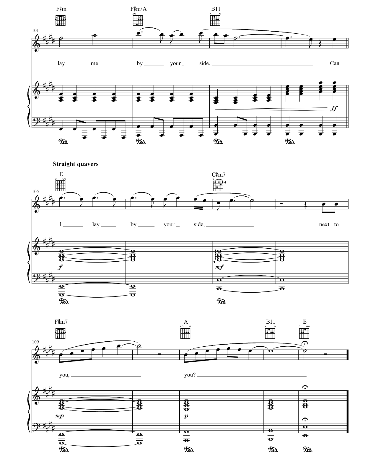 Lay Me Down sheet music 8