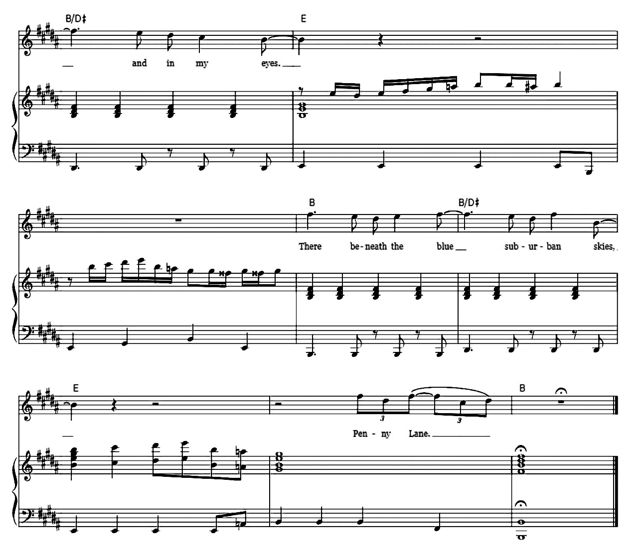 Penny Lane sheet music 6