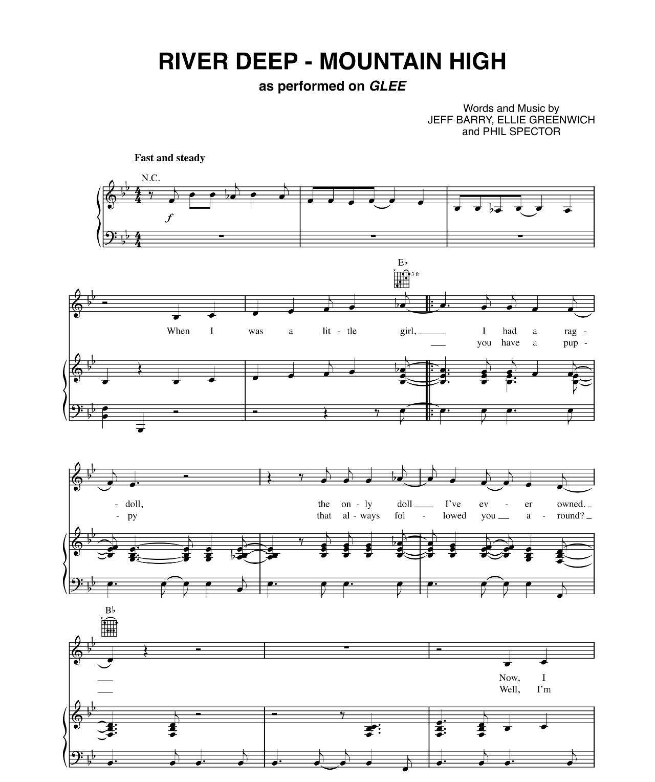 River Deep Mountain High sheet music