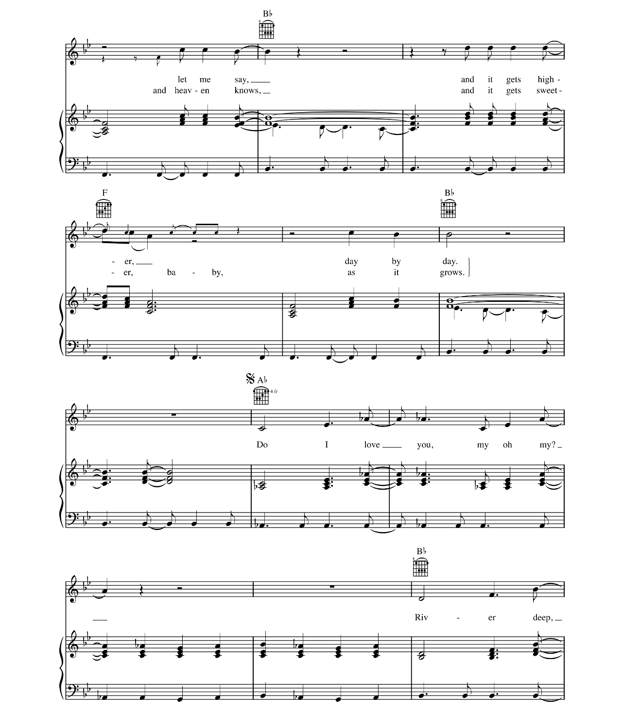 River Deep Mountain High sheet music 3