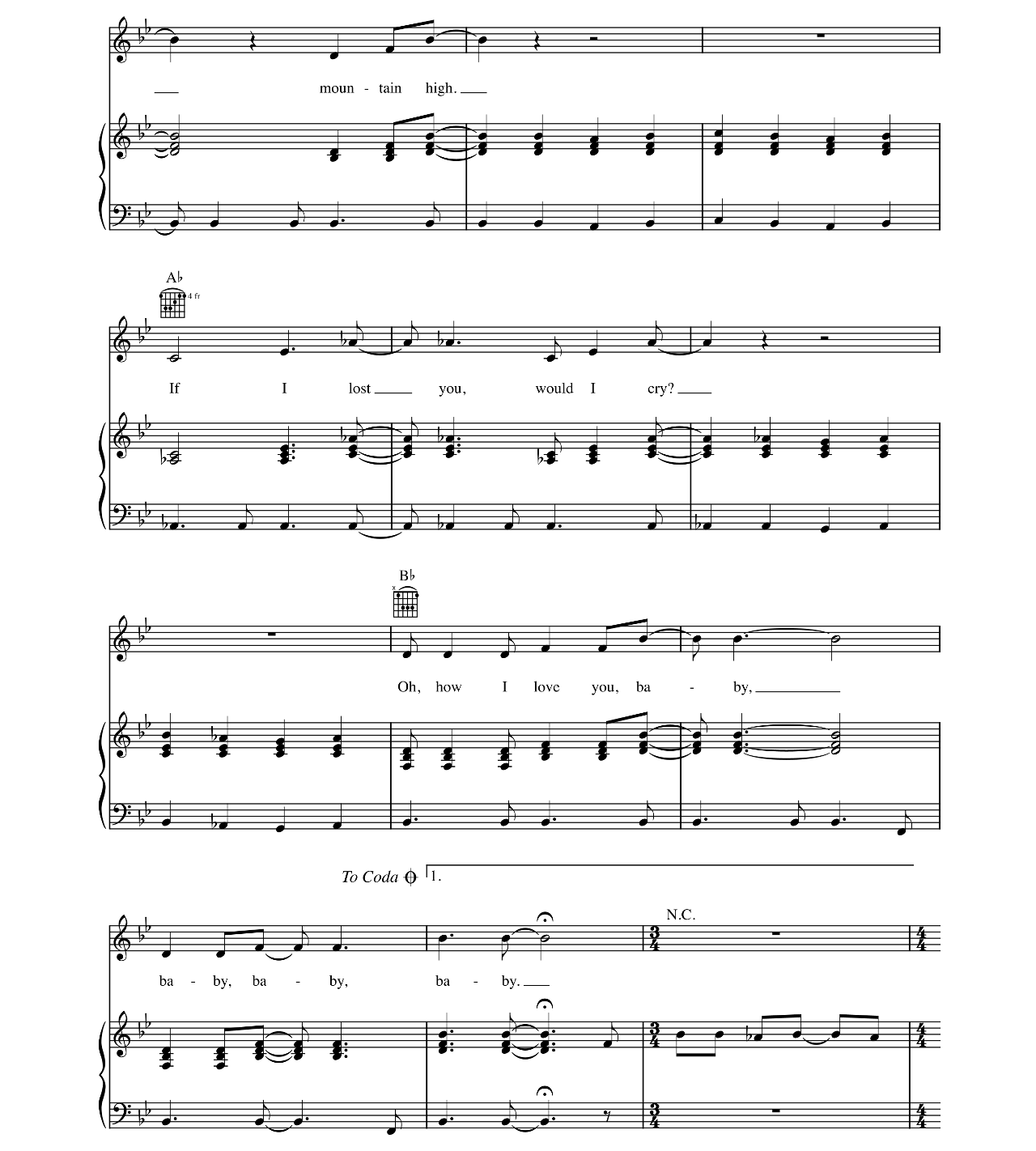 River Deep Mountain High sheet music 4