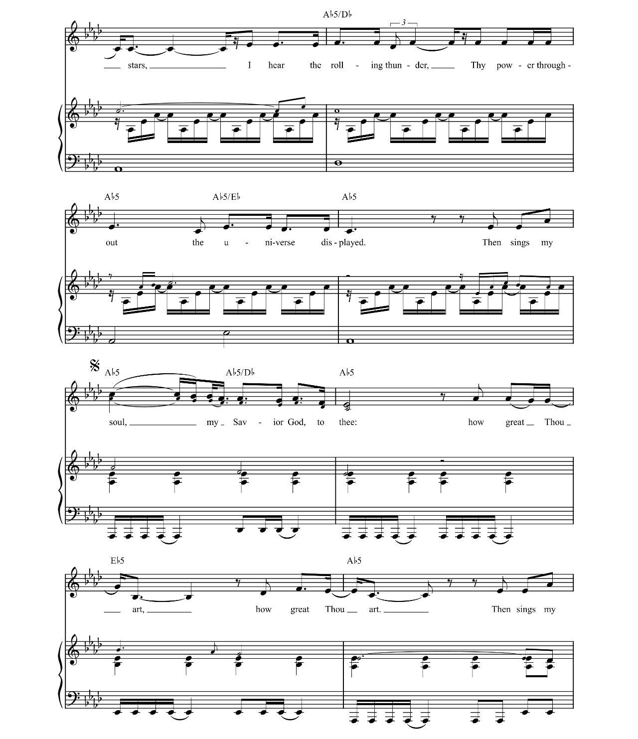 How Great Thou Art sheet music 2