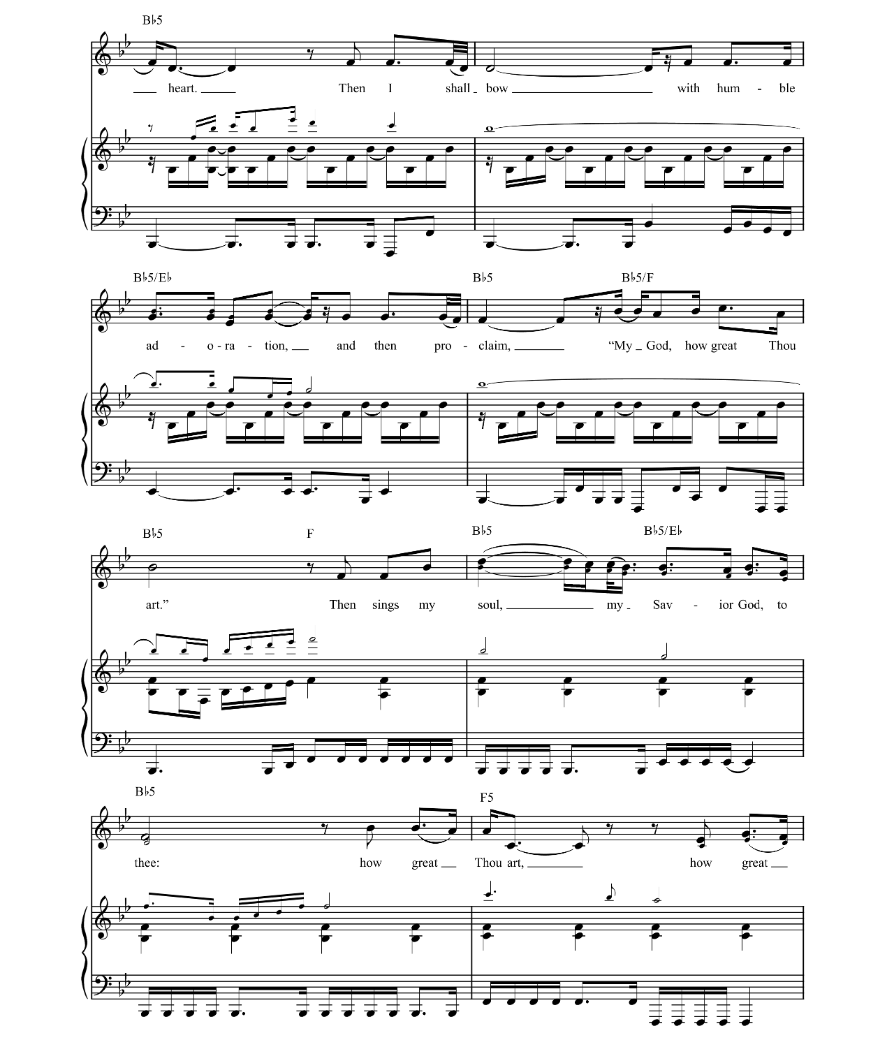 How Great Thou Art sheet music 5