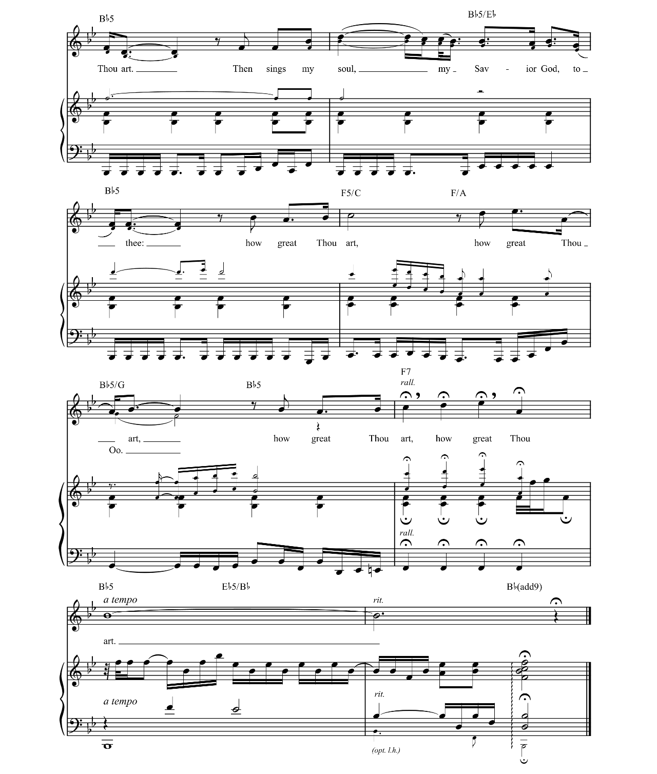 How Great Thou Art sheet music 6