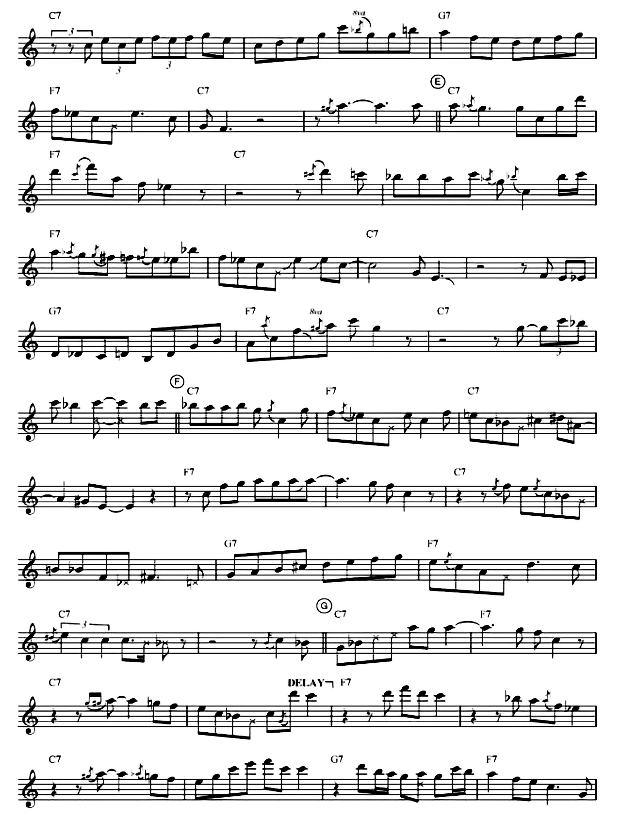 Bessie's Blues sheet music 2