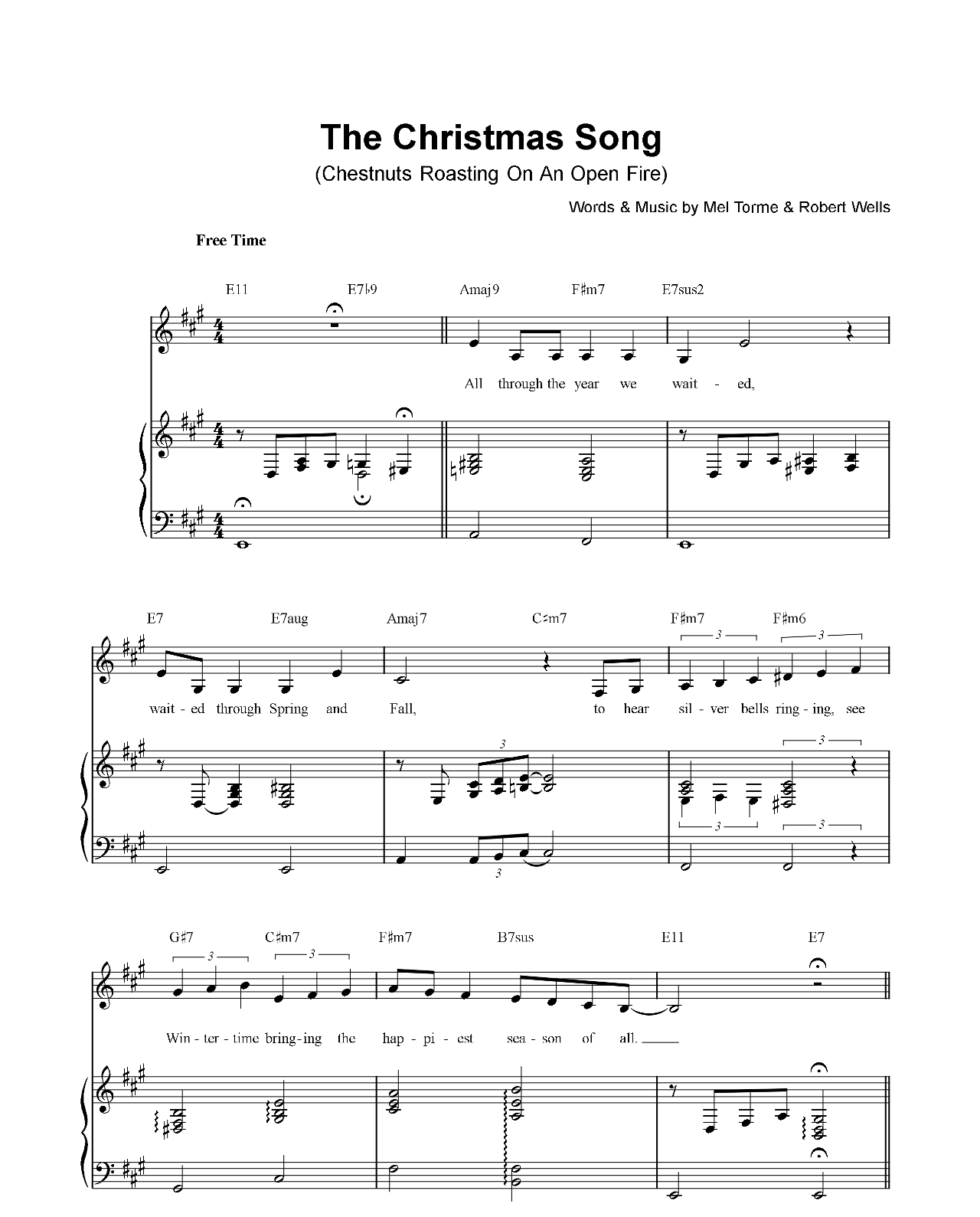 The Christmas Song sheet music