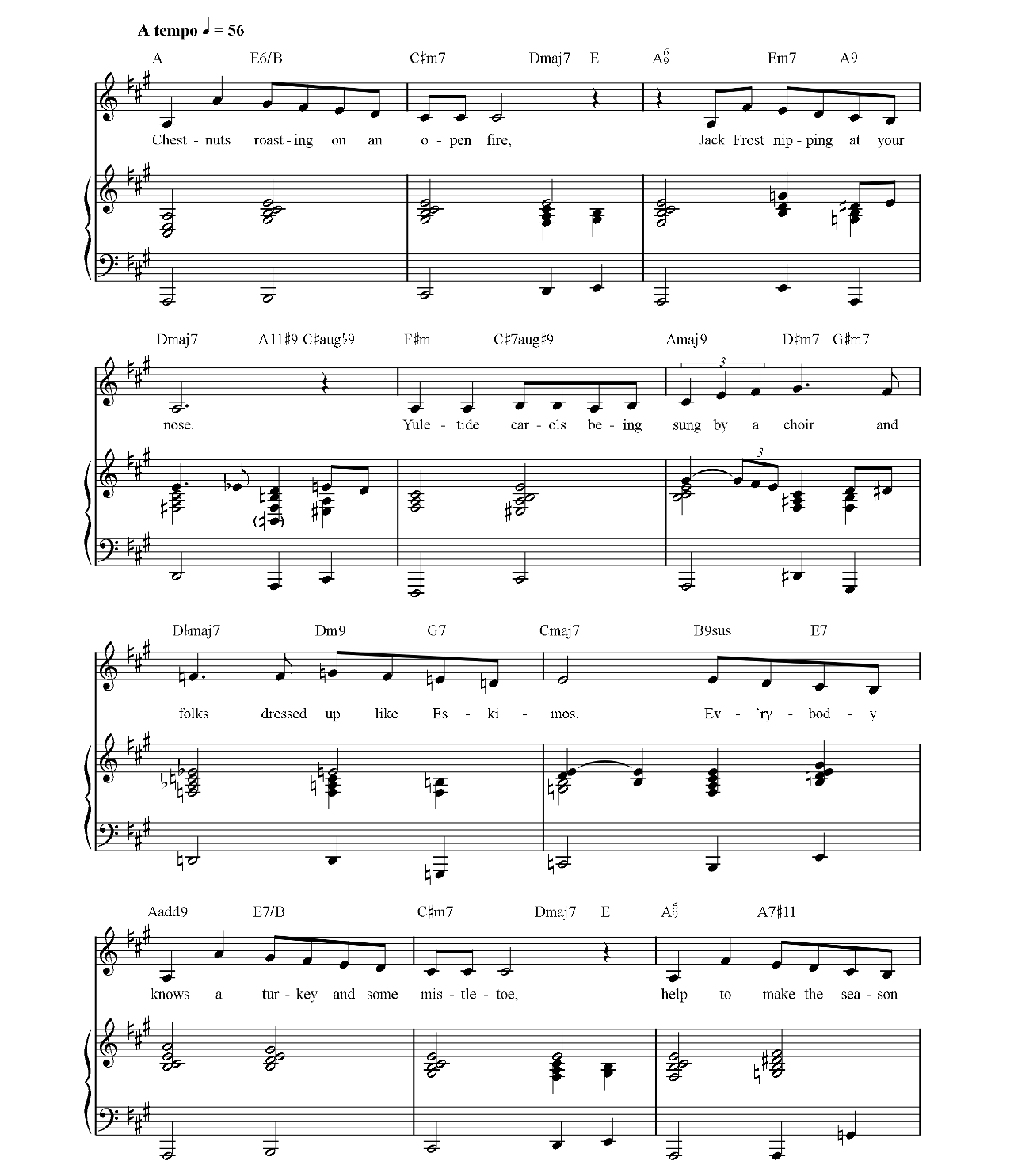 The Christmas Song sheet music 2