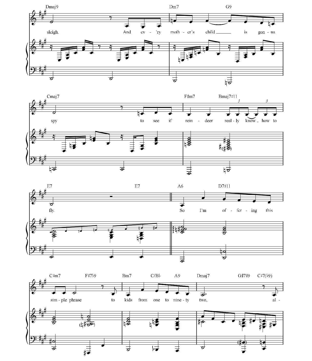 The Christmas Song sheet music 4