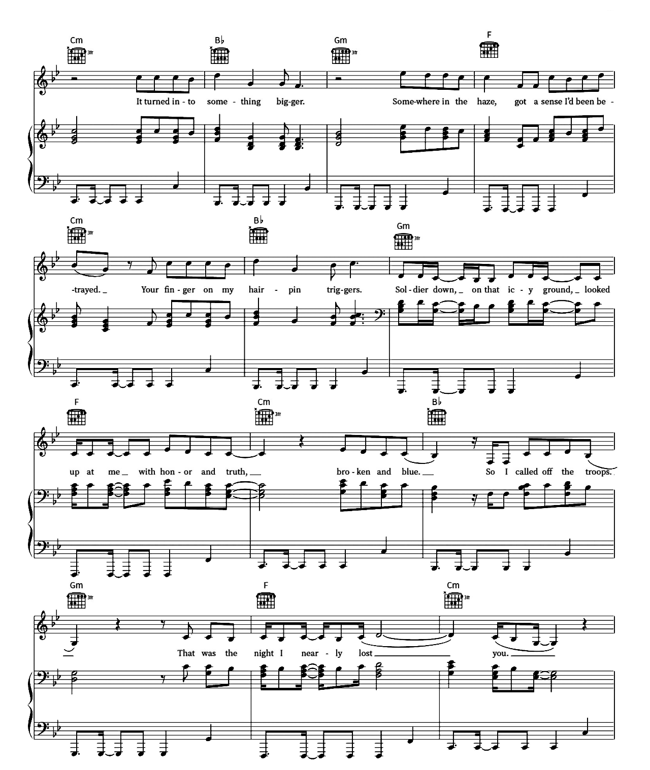 The Great War sheet music 4