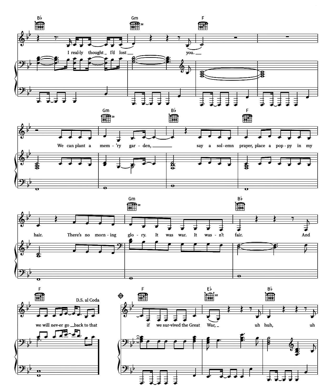 The Great War sheet music 5