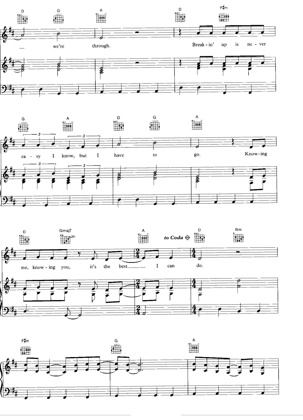 Knowing Me Knowing You sheet music 3