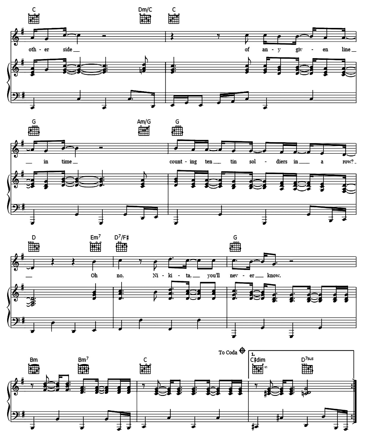 Nikita sheet music 5