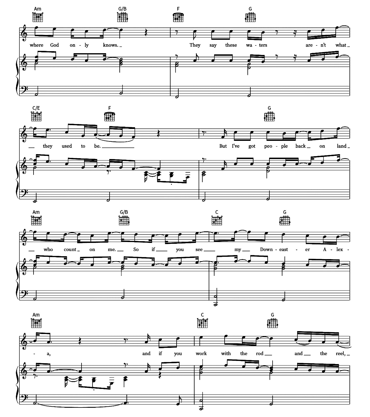 The Downeaster Alexa sheet music 5