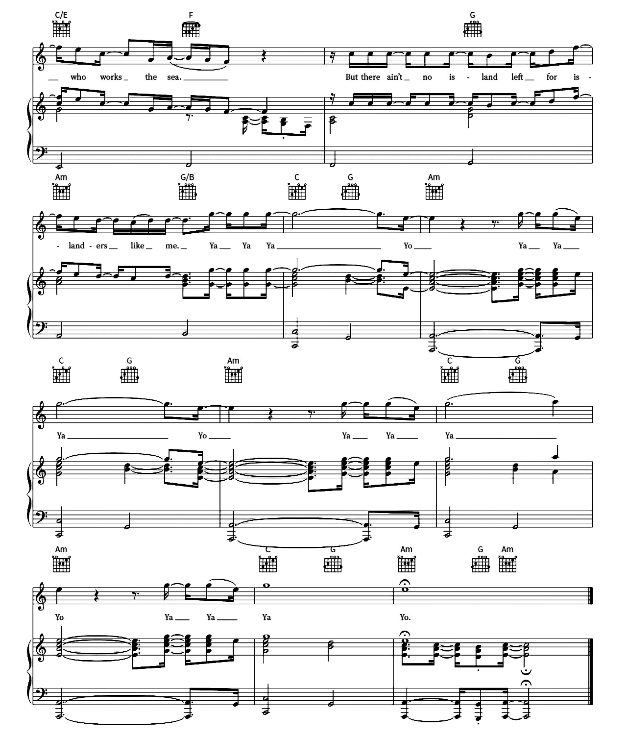 The Downeaster Alexa sheet music 9