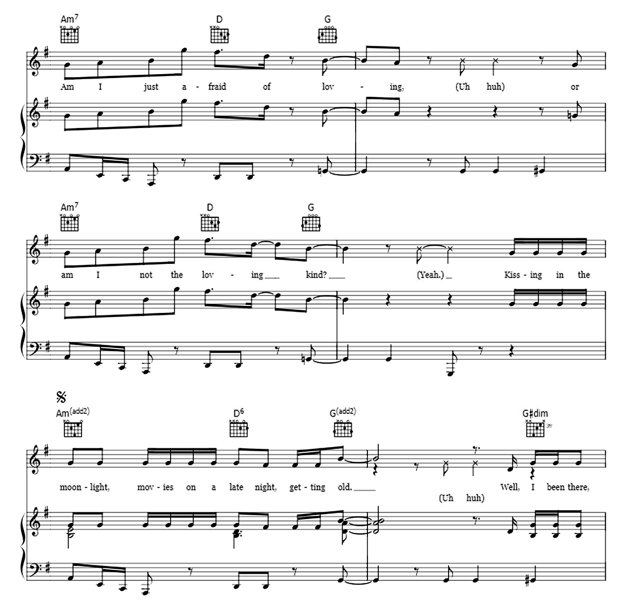 Can't Sleep Love sheet music 2