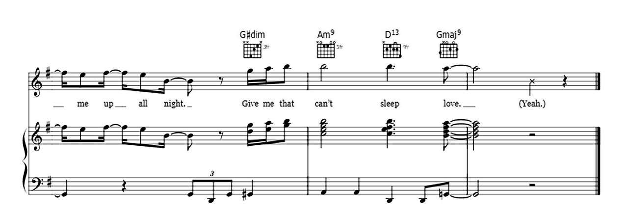 Can't Sleep Love sheet music 7