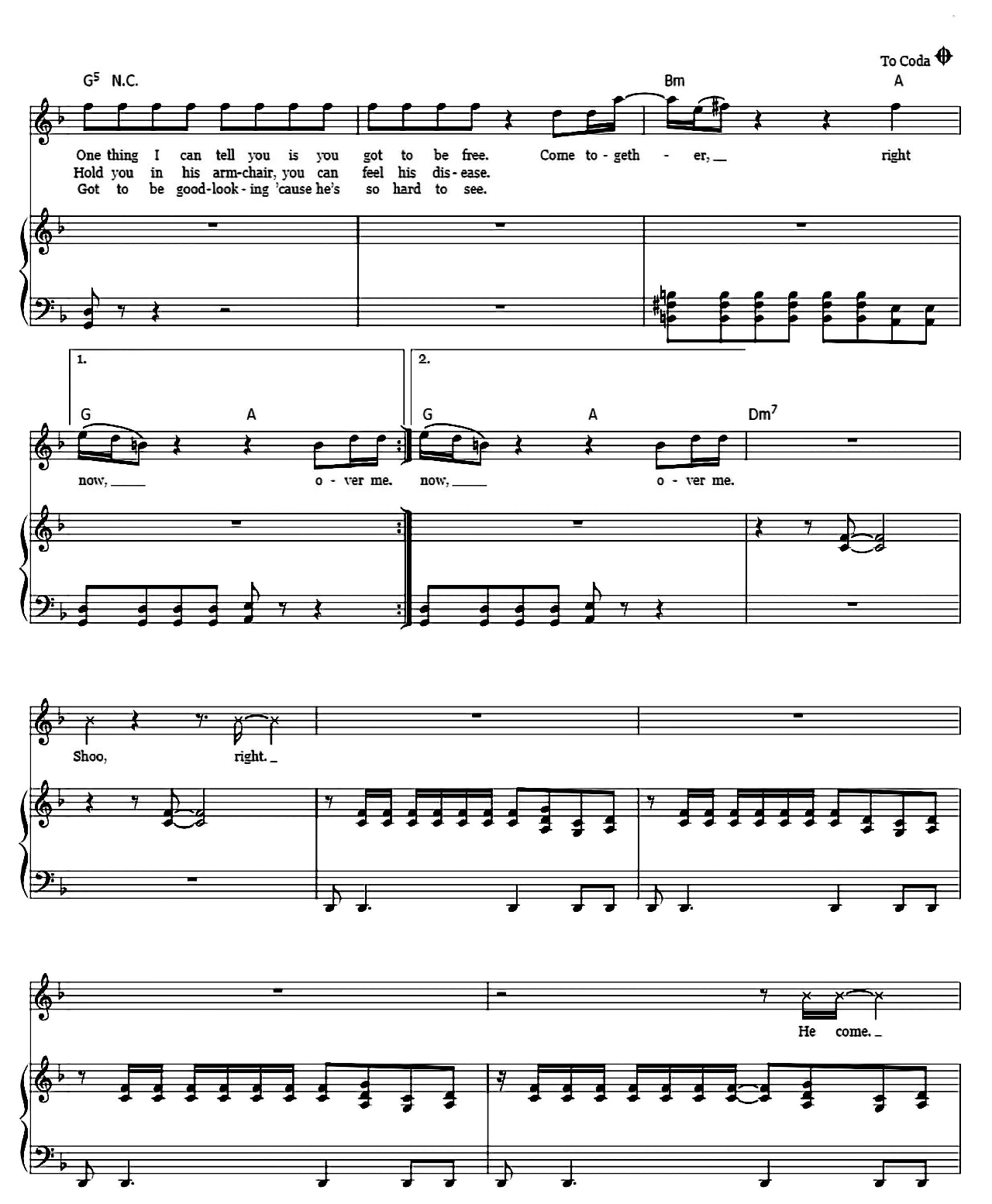 Come Together sheet music 3