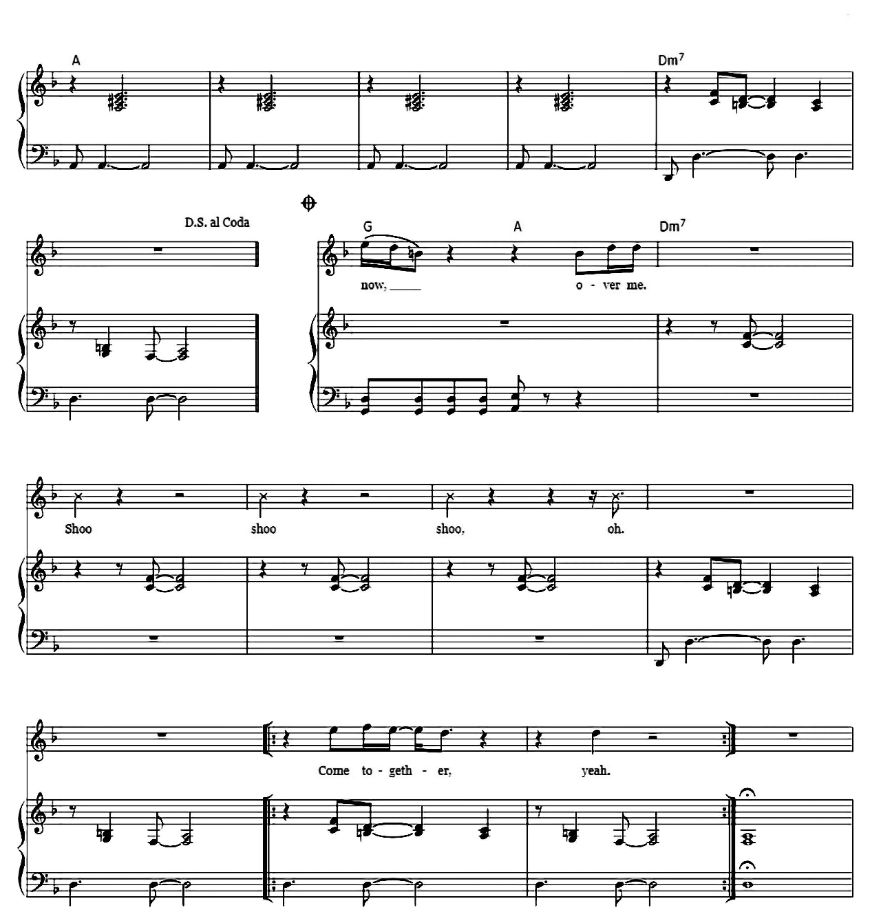 Come Together sheet music 4