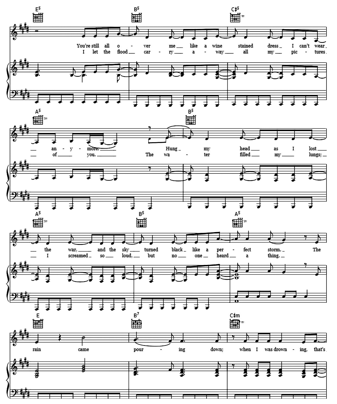 Clean sheet music 3
