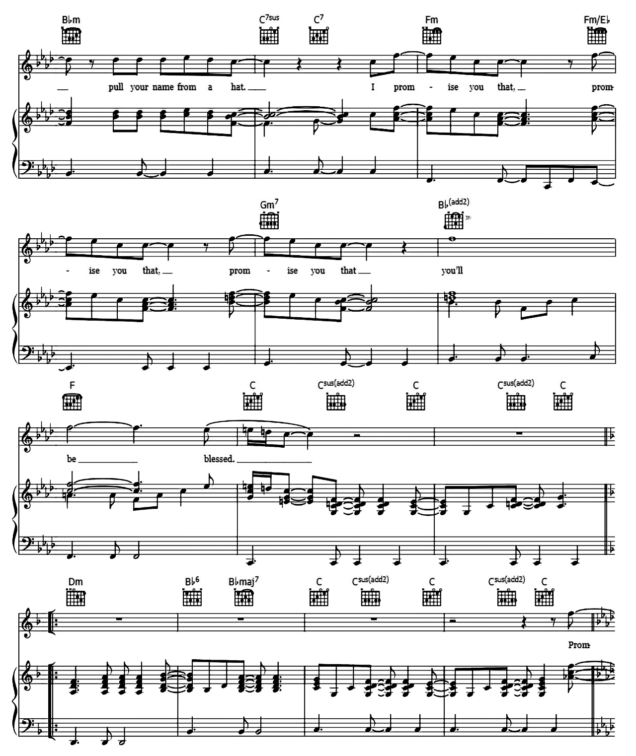 Blessed sheet music 5