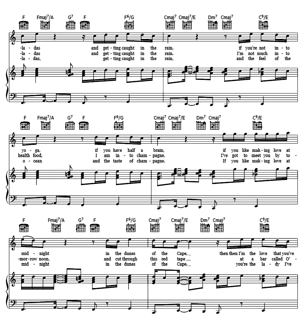 Escape (The Pina Colada Song) sheet music 3