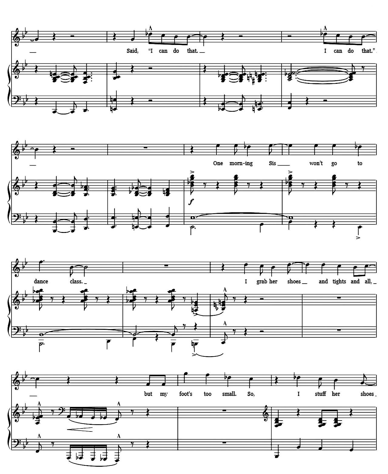 I Can Do That (from A Chorus Line) sheet music 2