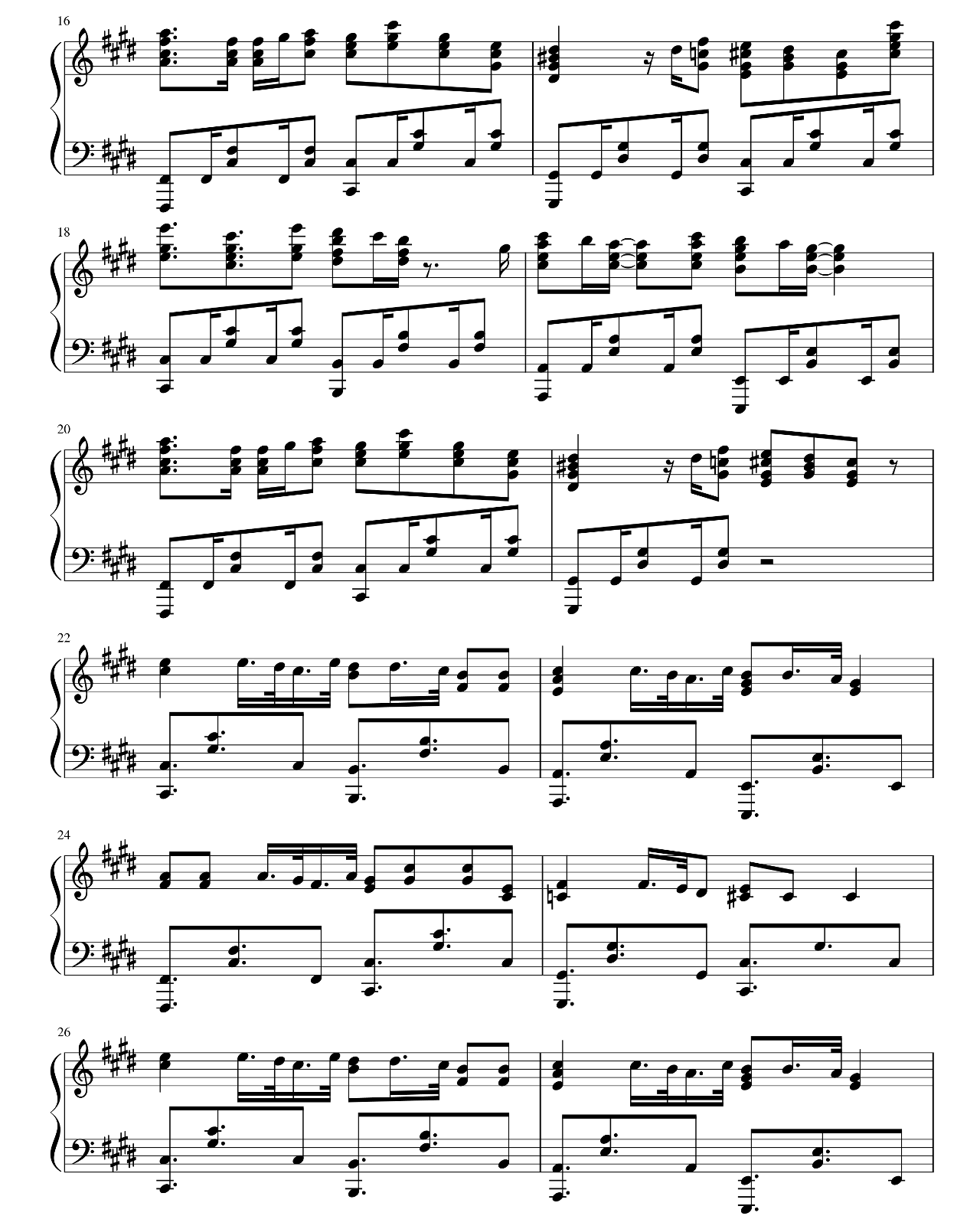 On My Way sheet music 2